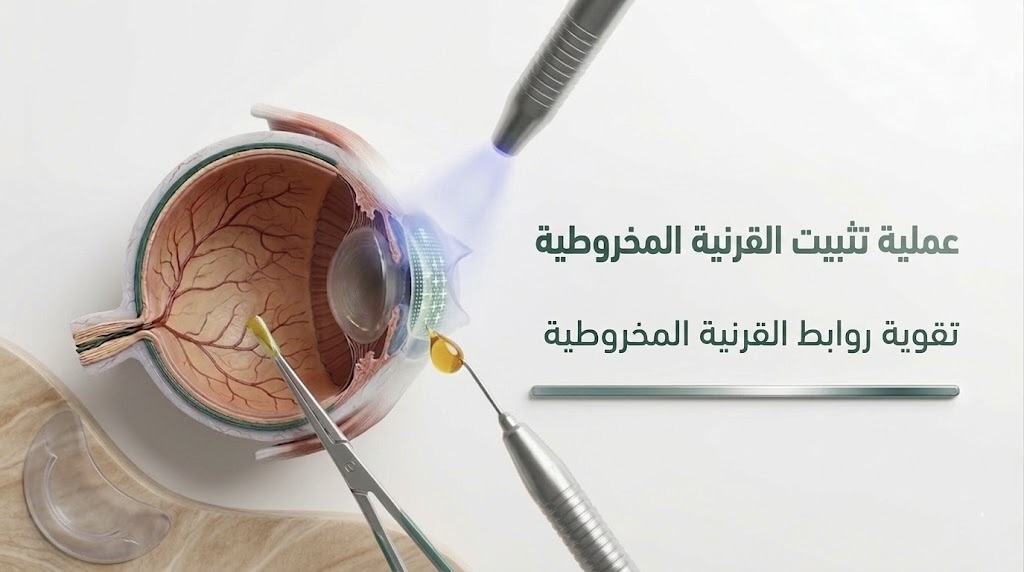 عملية تثبيت القرنية المخروطية